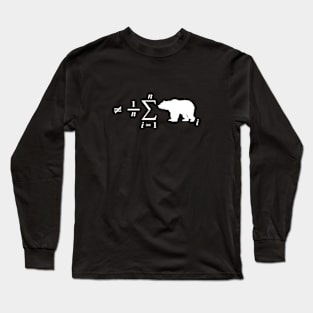 Not Your Average Bear, in White Long Sleeve T-Shirt